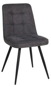 Scaun SUN, gri inchis/negru, stofa clasica/metal, 46x56x86 cm