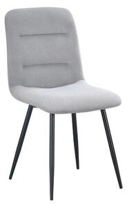 Scaun BOS, gri/negru, stofa/metal, 61x51x84 cm