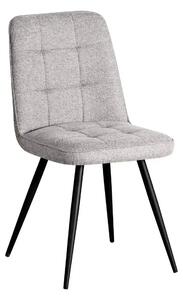 Scaun SUN, gri deschis/negru, stofa clasica/metal, 46x56x86 cm