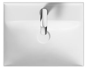 Lavoar suspendat alb 50 cm, dreptunghiular, Cersanit Larga 505x400 mm