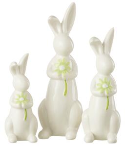 Figurina, RABBITS FLOWERS, SET3