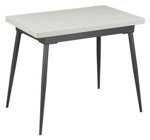 Masa extensibila SMART, alb/negru, 60/120x93x77 cm