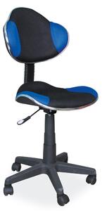 Scaun birou copii ergonomic albastru-negru Q-G2, 48X41X78/95