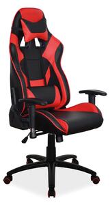 Scaun gaming ergonomic negru-rosu Supra, 69X49X122/130