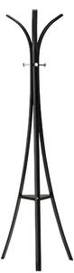 Cuier hol vertical negru Gent, structura metal, H180 CM