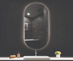 Oglinda ovala cu iluminare LED 3 culori si dezaburire, 60 cm, Fluminia Dali Ambient 600x900 mm