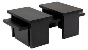 Masuta cafea SANCTUARY, negru, PAL, 110x45x30 cm