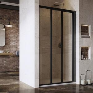 Usa dus glisanta Ravak Supernova ASDP3 90xH198 cm, montaj in nisa, profil negru