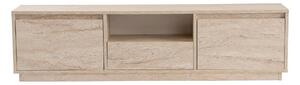 Comoda TV VANGUARD, bej cu efect de piatra travertin, PAL, 160x30x42 c