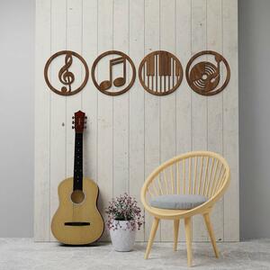 DUBLEZ | Autocolante din lemn - Simboluri muzicale