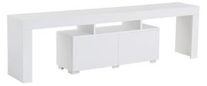 Comoda TV ENCLAVE, alb, PAL, 180x32x50 cm