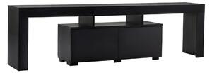 Comoda TV ENCLAVE, negru, PAL, 180x32x50 cm