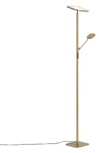 Lampă de podea modernă din alamă, inclusiv LED reglabil - Divana