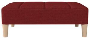 Taburet, roșu vin, 78x56x32 cm, material textil