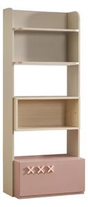 Biblioteca pentru copii cu rafturi si compartiment jos, colectia Nordic