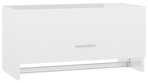 Șifonier, alb extralucios, 70x32,5x35 cm, PAL