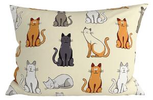 Fata de perna din policoton COLORED CATS POLY 50x70 cm, crem