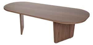 Masuta cafea OVALIS, nuc, PAL, 130x65x40 cm