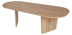 Masuta cafea OVALIS, stejar, PAL, 130x65x40 cm