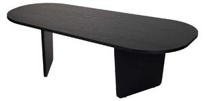 Masuta cafea OVALIS, negru, PAL, 130x65x40 cm