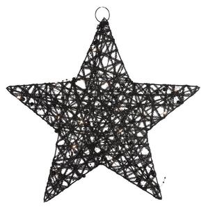 Decoratiune de Craciun stea STARIELLE cu iluminare LED 30 cm, neagra