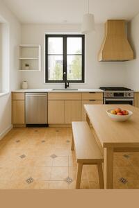 Linoleum PVC, Model Kelso 7099, Latime 200 cm, Bej 200 x 300