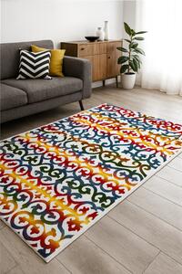 Covor Sufragerie Dormitor, Model Kolibri 11020 110, Stil Baroque, Multicolor Dreptunghi, 160x230