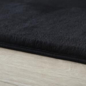 Covor Pouffy V1 Negru 200 x 200cm