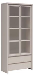 Vitrina KASPIAN, casmir, PAL/sticla, 90x41x201 cm