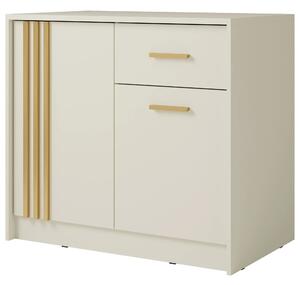 Comoda CANADA CY35, casmir/auriu, PAL laminat, 102x42x94 cm