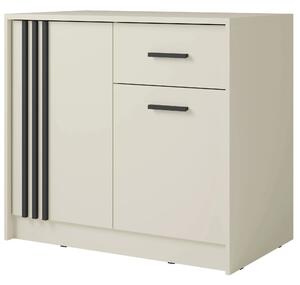 Comoda CANADA CY34, casmir/negru, PAL laminat, 102x42x94 cm