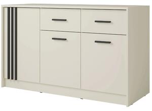 Comoda CANADA CD34, casmir/negru, PAL laminat, 150x42x94 cm
