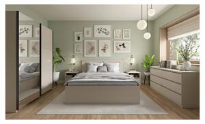 Set dormitor TETRIX, casmir, pat 160x200, dulap cu 2 usi, 2 noptiere s