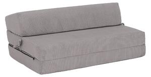 KONDELA Saltea pliabilă/fotoliu extensibil, 2 in 1, gri, VEDIS