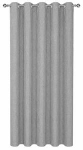 Draperie din material texturat elegant, perdea decorativă pentru living, dormitor, birou sau cameră modernă, 140 x 260 cm, gri