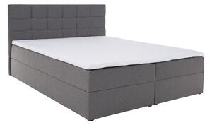KONDELA Pat boxspring, 160x200, ţesătură gri, KAMILIA