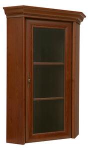 Vitrina KENT ENAD1WN, castan, PAL/sticla securizata, 59x59x115 cm
