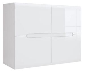 Comoda AZTECA TRIO, alb, PAL, cu usi, 105x41x84 cm