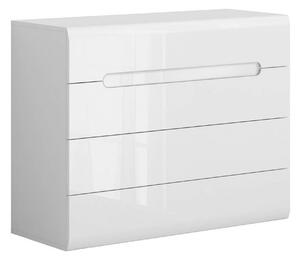 Comoda AZTECA TRIO, alb, PAL, cu sertare, 105x41x84 cm
