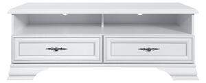 Comoda TV IDENTO, alb, PAL/MDF, 125x54x47 cm