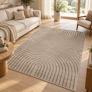 Covor VivaDeco Art V2, 120 x 170 cm, Bej, 100% Polipropilena, Fir 8 mm, 1900 g/mp, OEKO-TEX Standard 100