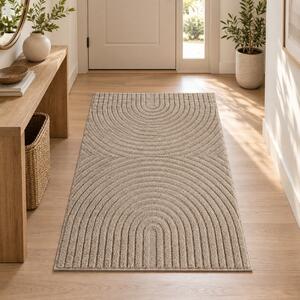 Covor tip Traversa VivaDeco Art V2, 80 x 150 cm, Bej, 100% Polipropilena, Fir 8 mm, 1900 g/mp, OEKO-TEX Standard 100