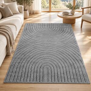 Covor tip Traversa VivaDeco Art V2, 60 x 110 cm, Silver, 100% Polipropilena, Fir 8 mm, 1900 g/mp, OEKO-TEX Standard 100