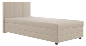 KONDELA Pat tip boxspring, pat de o persoană, bej, 110x200, universal, ALEXA