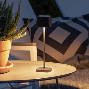 Konstsmide Lampă de masă LED Capri-Mini exterior, negru, reglabil, Negru, Camera de zi / sufragerie, Metal, Modern