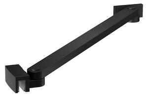 Erga Paris, suport de colț pentru paravane de duș cu grosimea sticlei 6/8/10 mm, lungime 35 cm, negru mat, ERG-V02-PARIS-BAR35-BK