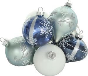 Ornamente din sticlă albă Ornamente de Crăciun albe RXL 504 (alb). 1135221