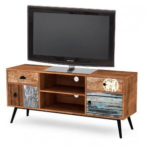 Comoda TV MEZO, multicolor, PAL/otel, 120x39x60 cm