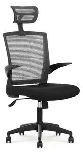 Scaun de birou VALOR, negru/gri, stofa mesh/metal, 64x62x115/125 cm