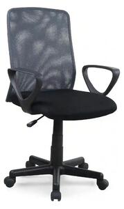 Scaun de birou ALEX, negru/gri, stofa mesh, 57x56x87/99 cm